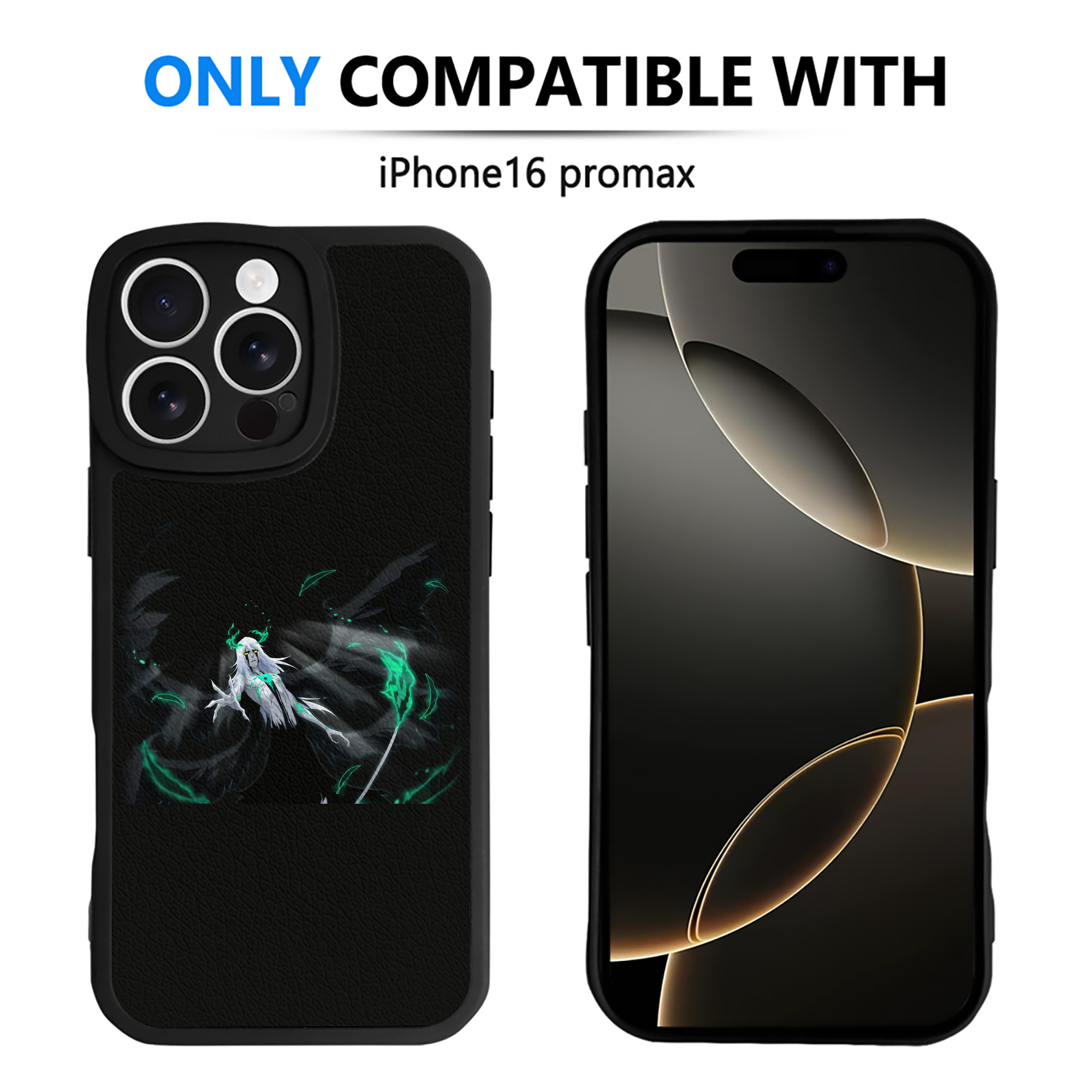 （画像用） ブリーチ ウルキオラ·シファー BLEACH Ulquiorra cifer 【iPhone 16シリーズ対応】シリコンスマホケース（レザー調） 材質：シリコン
